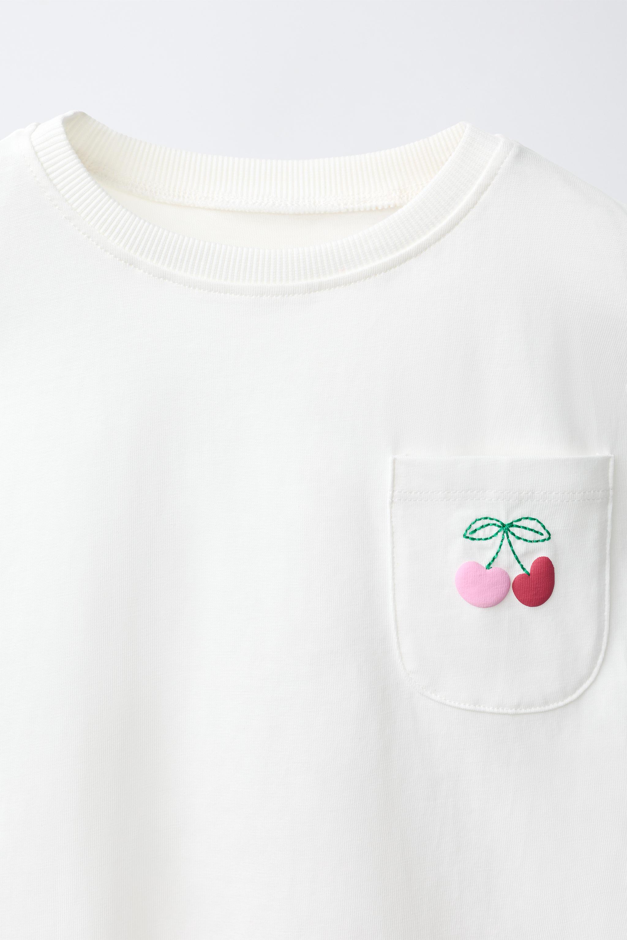 T-SHIRT POCHE BRODÉE